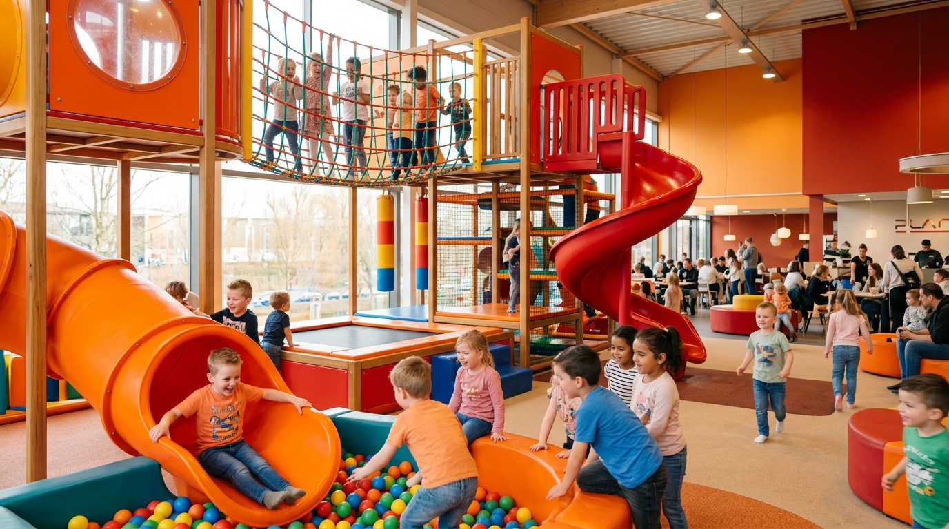 Kinderen spelen in TipTop Speelparadijs Amsterdam