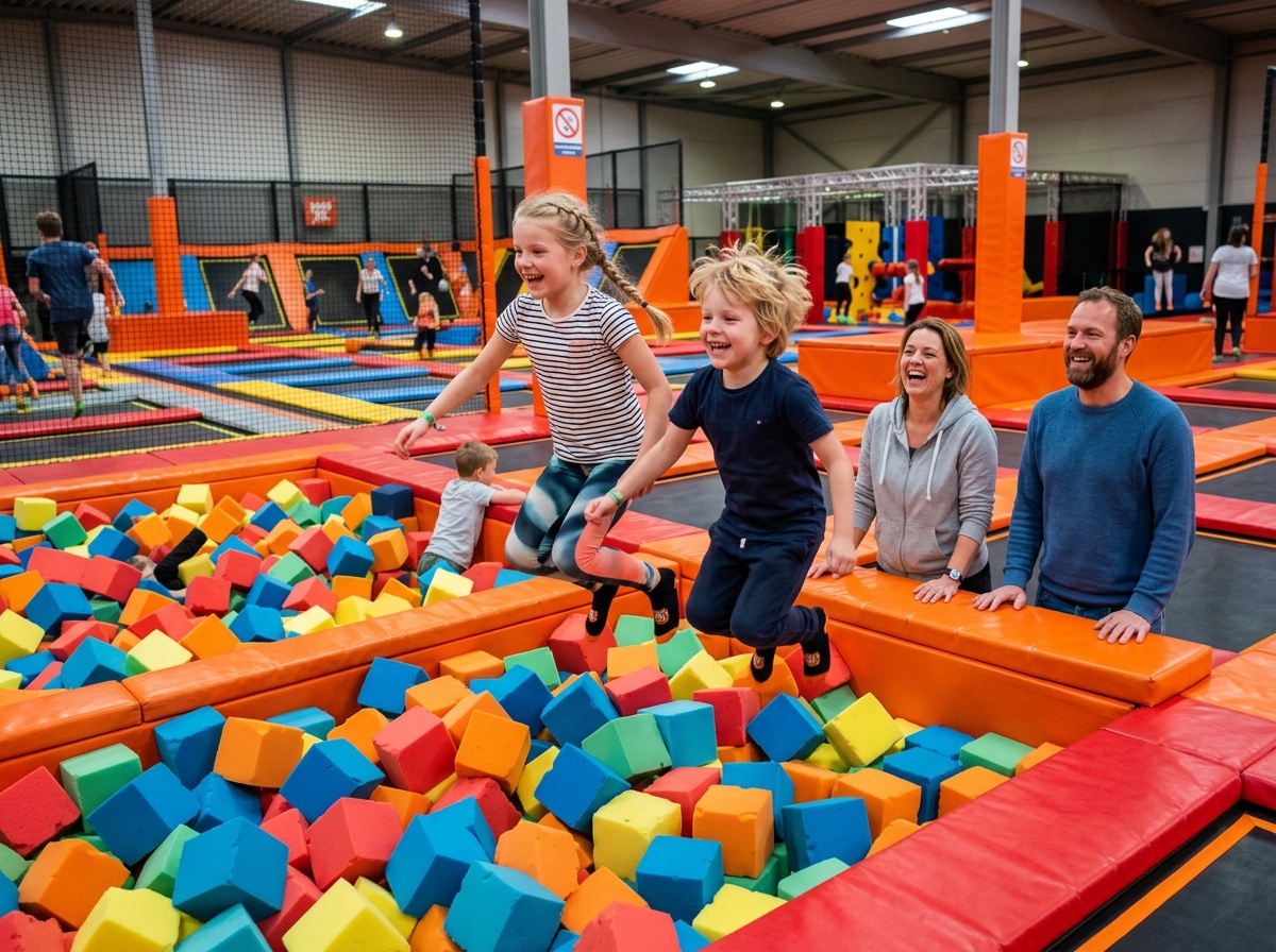 Trampoline park bij TipTop speelcentrum